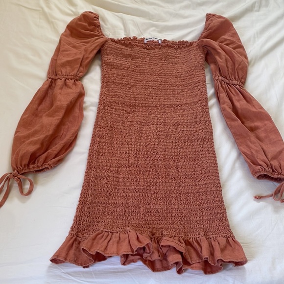 Reformation Hilary Dress in Salmon - Picture 6 of 10